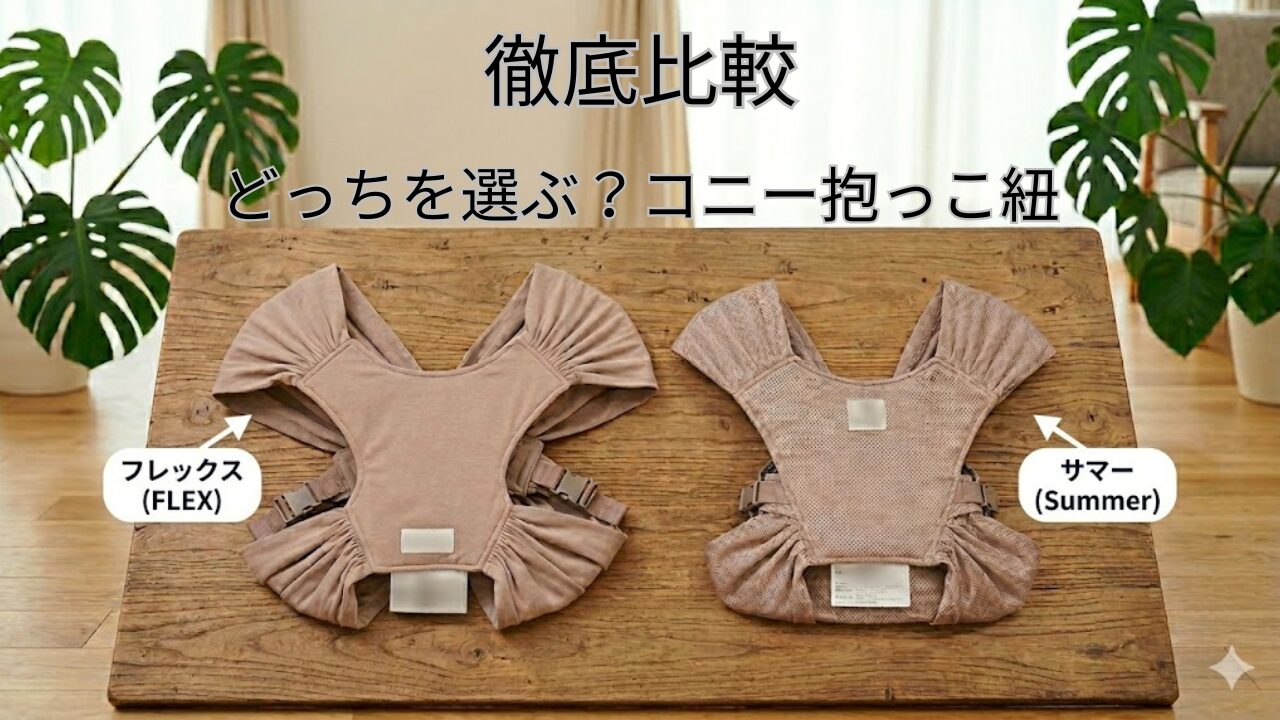 【2026最新】コニー抱っこ紐比較。サマーとフレックス、3人育児で選んだ「後悔しない選び方」