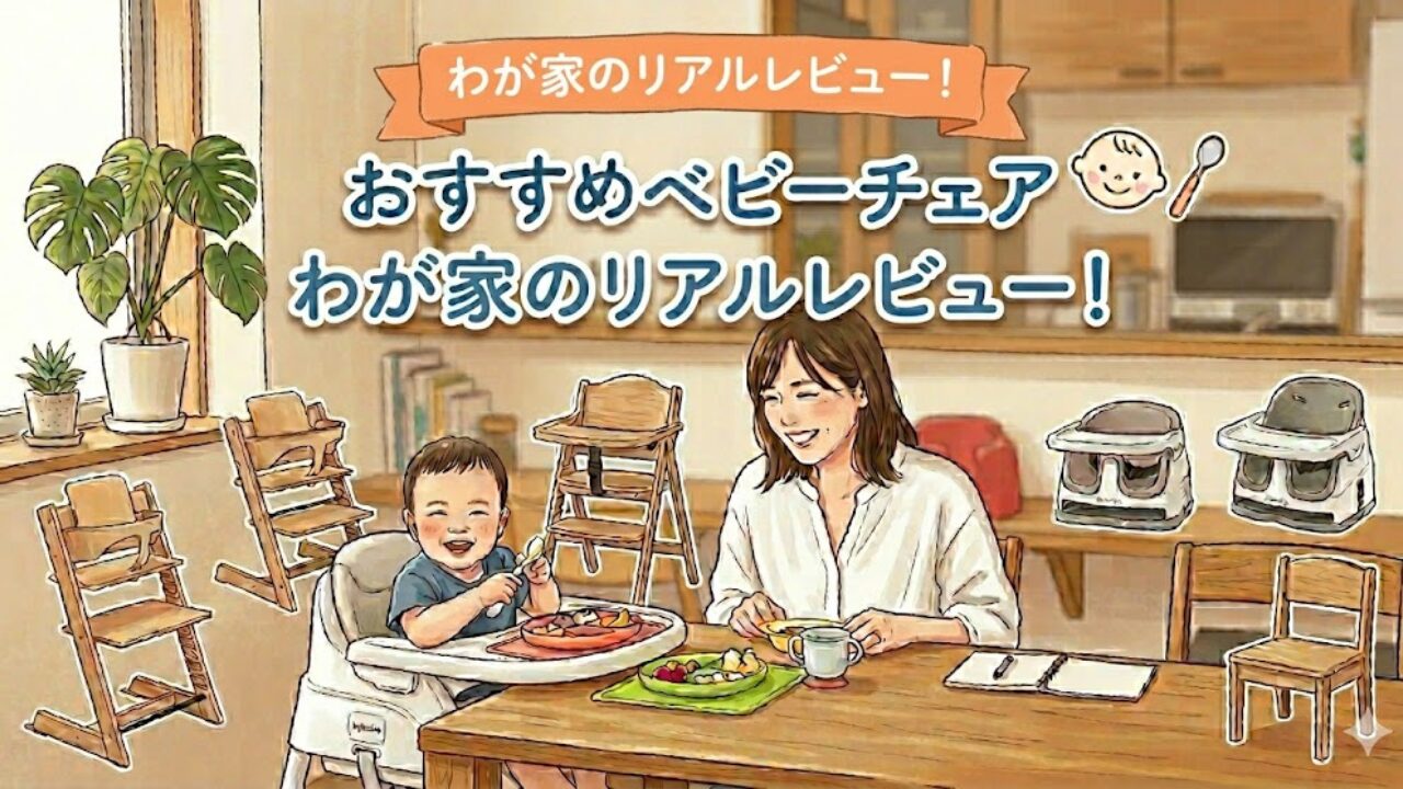 【年齢別】3人育児で選んだ！失敗しないベビーチェアの選び方・おすすめ紹介